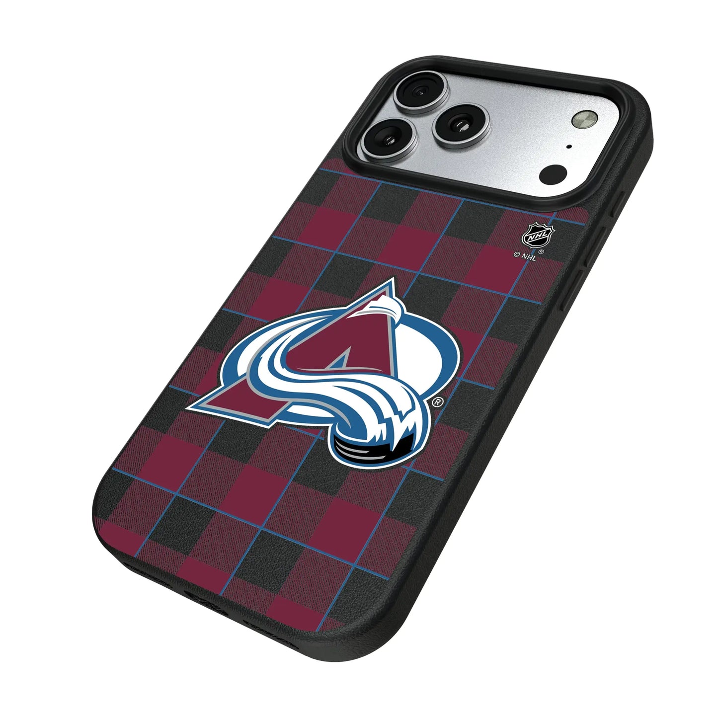 Colorado Avalanche Plaid MagSafe Compatible Phone Case for Apple iPhone