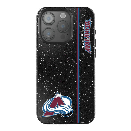 Colorado Avalanche Sidebar Black Bling Phone Case for Apple iPhone
