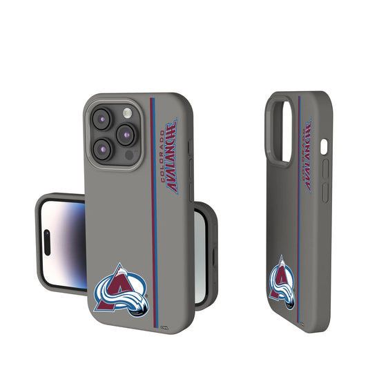 Colorado Avalanche Sidebar Soft Touch Phone Case for Apple iPhone