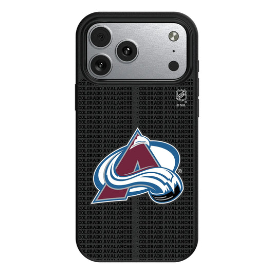 Colorado Avalanche Text Backdrop MagSafe Compatible Phone Case for Apple iPhone