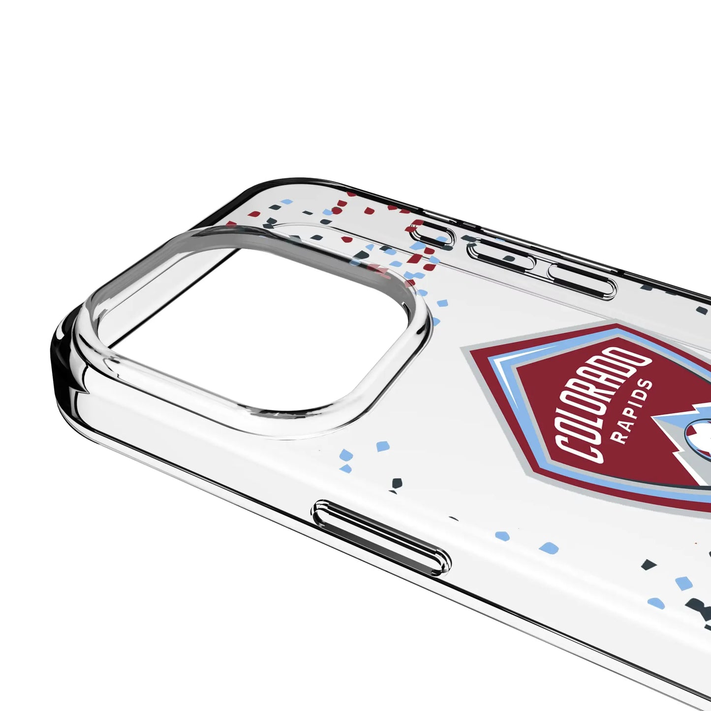 Colorado Rapids Confetti Clear Phone Case for Apple iPhone
