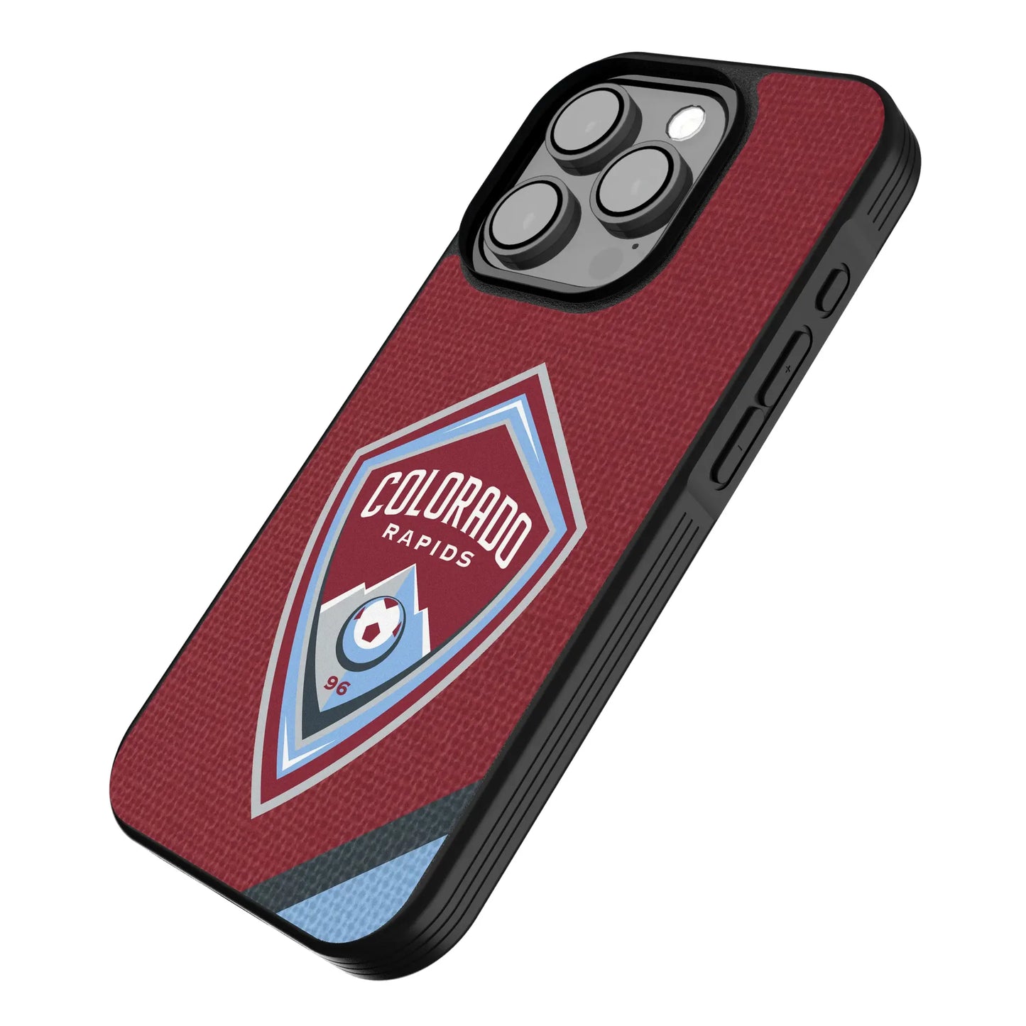 Colorado Rapids Diagonal Stripe Bump Phone Case for Apple iPhone