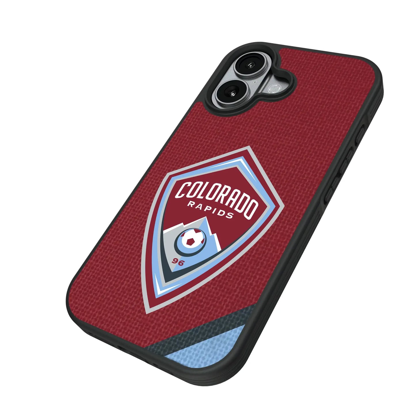 Colorado Rapids Diagonal Stripe Bump Phone Case for Apple iPhone