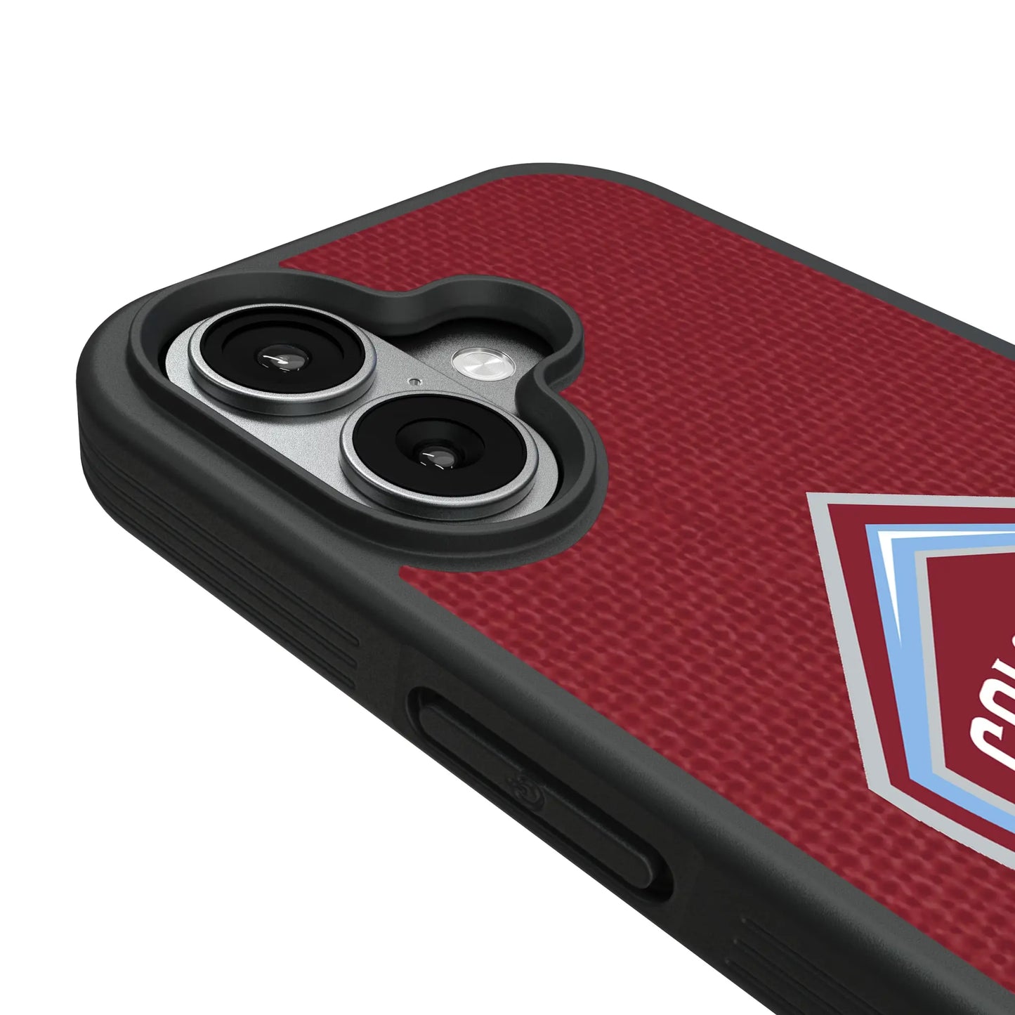 Colorado Rapids Diagonal Stripe Bump Phone Case for Apple iPhone