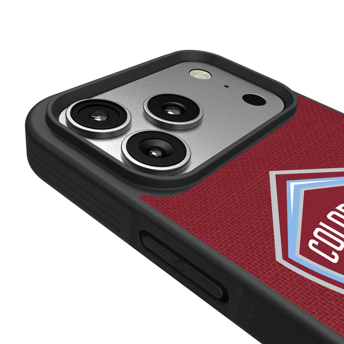 Colorado Rapids Diagonal Stripe Bump Phone Case for Apple iPhone