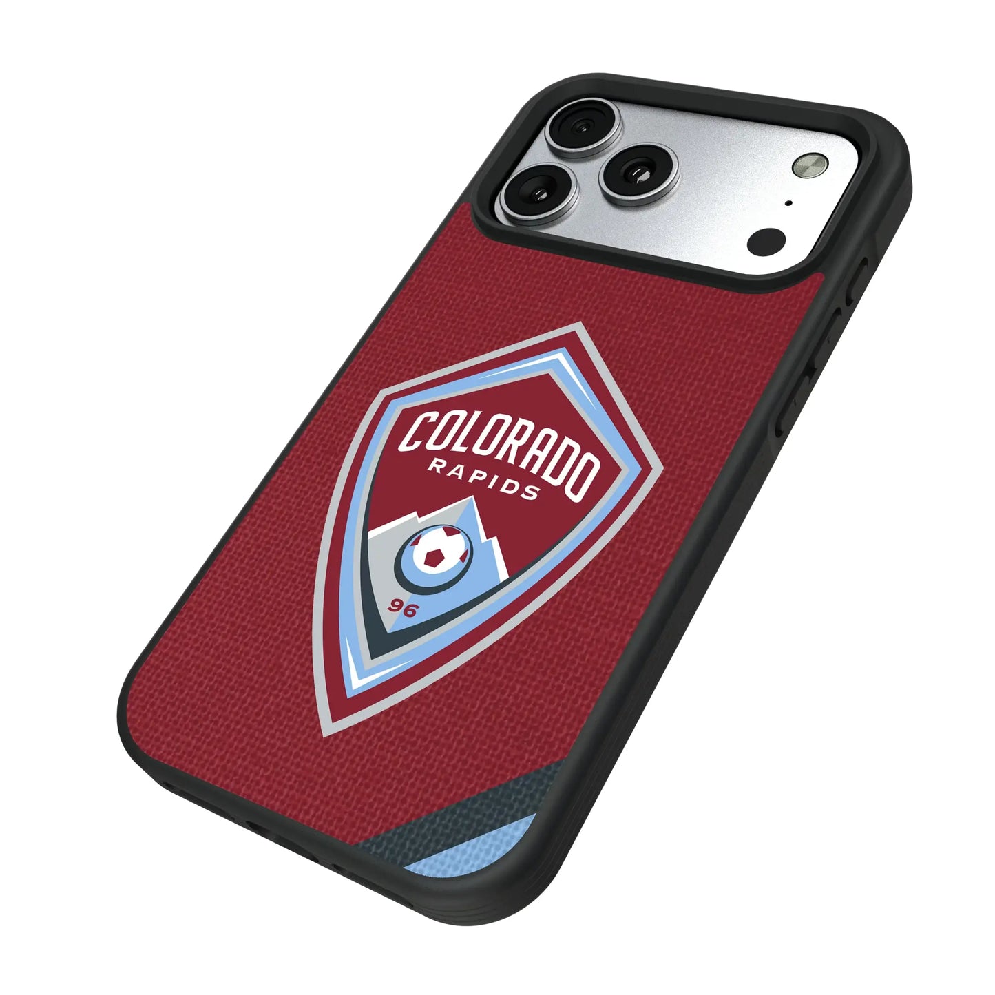 Colorado Rapids Diagonal Stripe Bump Phone Case for Apple iPhone