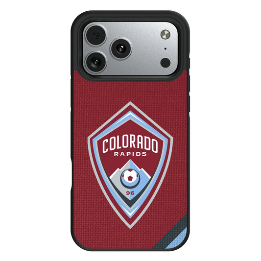 Colorado Rapids Diagonal Stripe Bump Phone Case for Apple iPhone