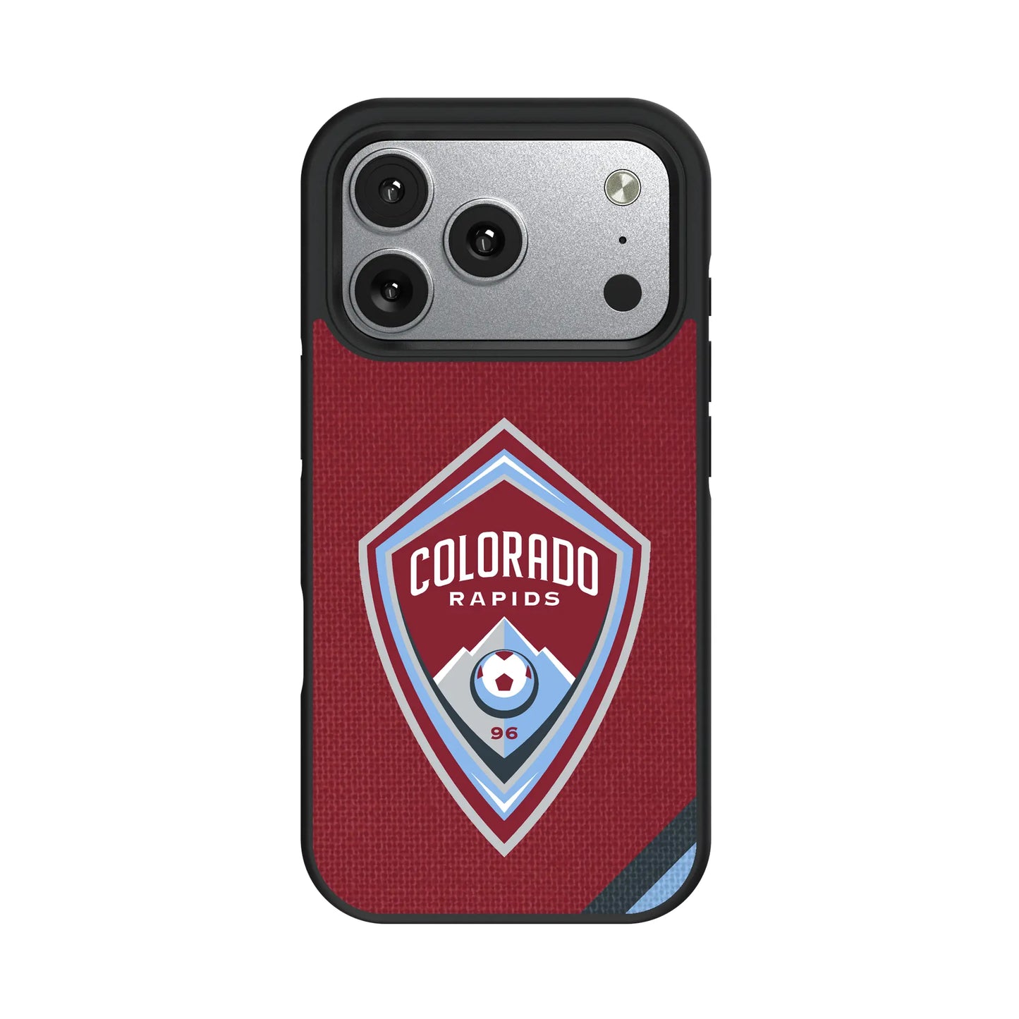 Colorado Rapids Diagonal Stripe Bump Phone Case for Apple iPhone