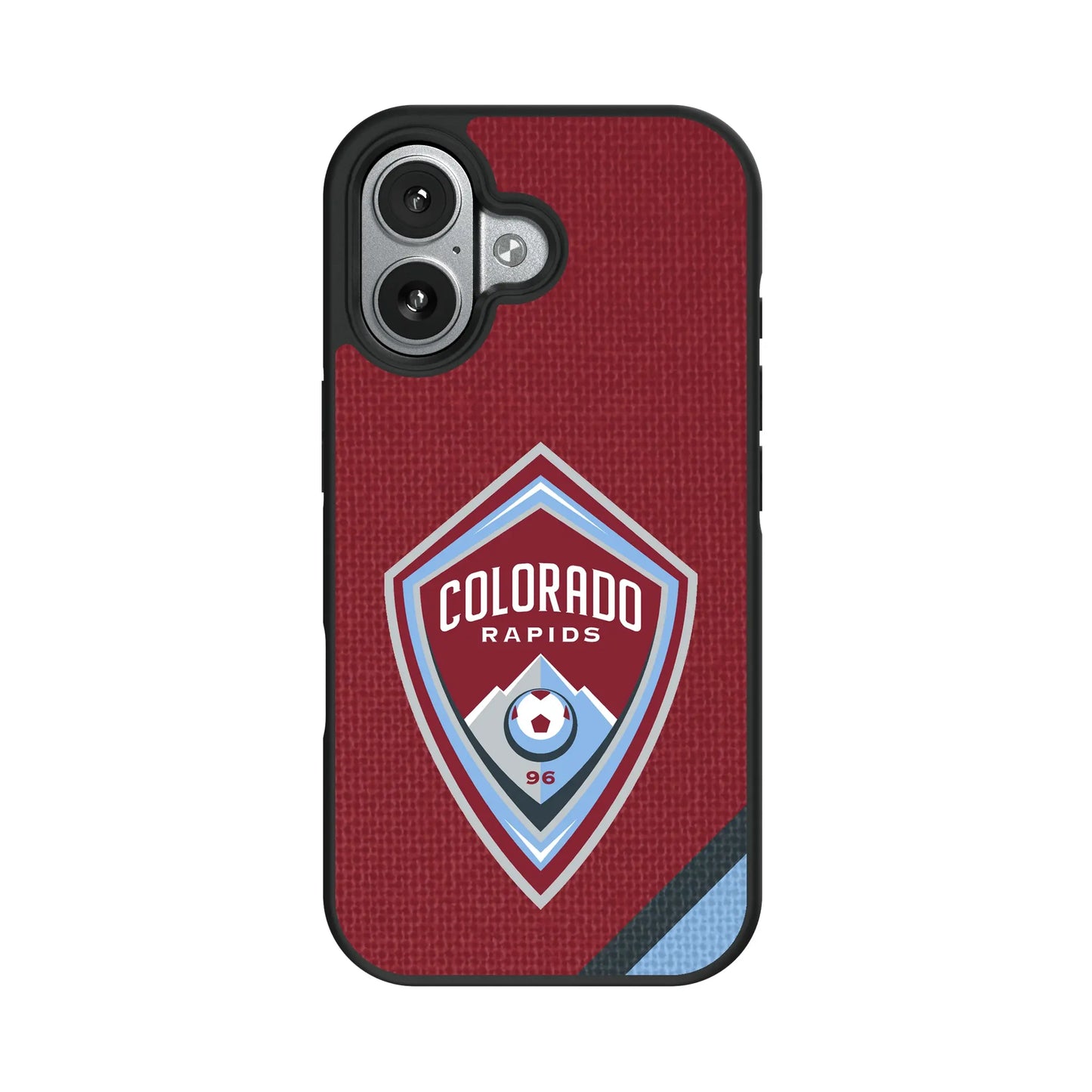 Colorado Rapids Diagonal Stripe Bump Phone Case for Apple iPhone