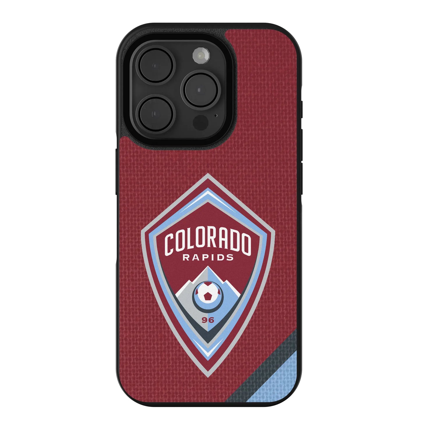 Colorado Rapids Diagonal Stripe Bump Phone Case for Apple iPhone