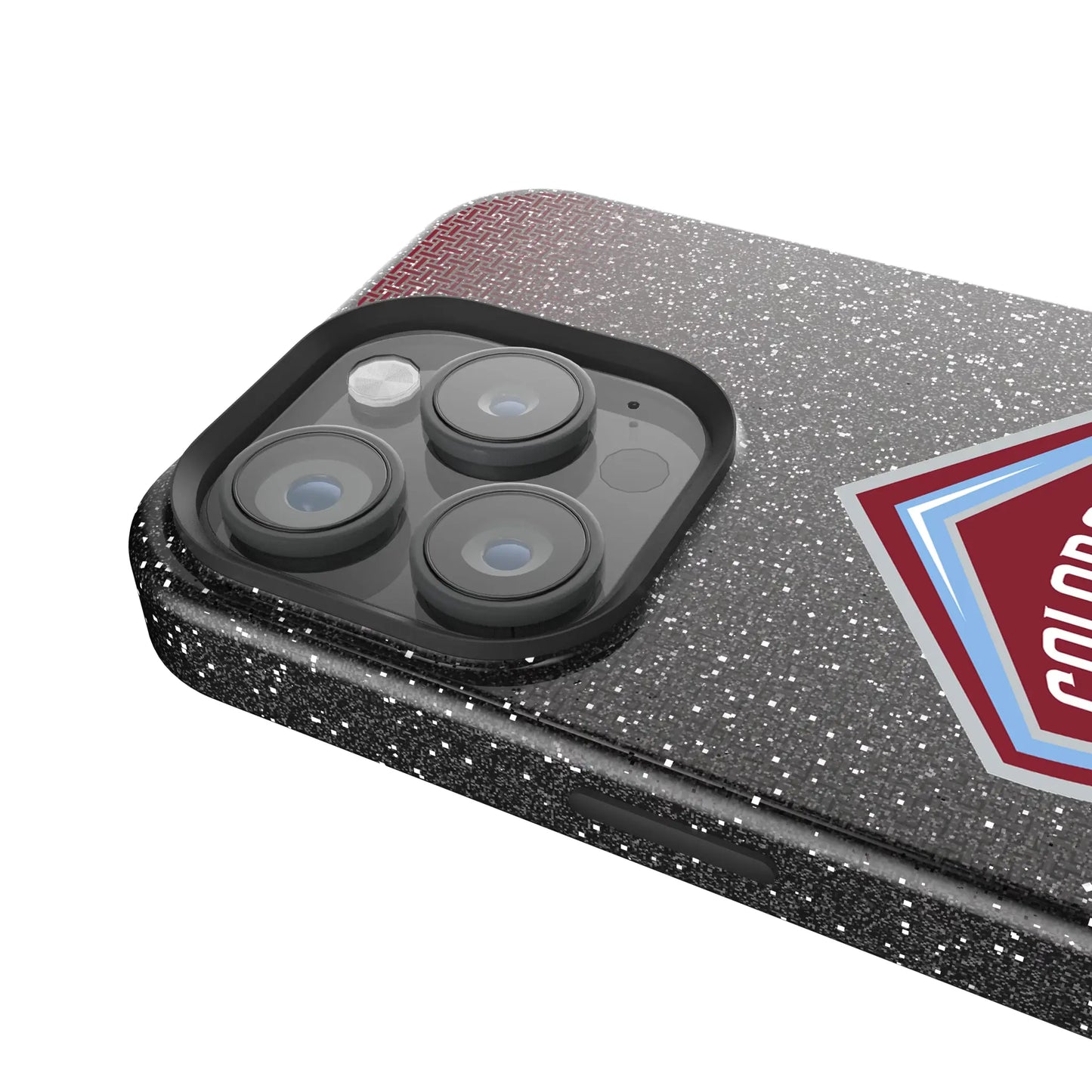 Colorado Rapids Linen Black Bling Phone Case for Apple iPhone