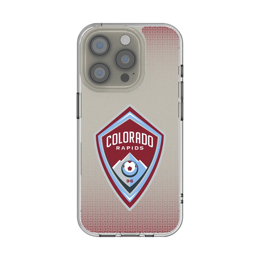 Colorado Rapids Linen Clear Phone Case for Apple iPhone