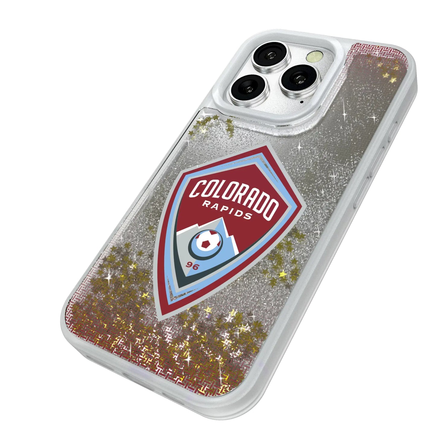 Colorado Rapids Linen Glitter Phone Case for Apple iPhone
