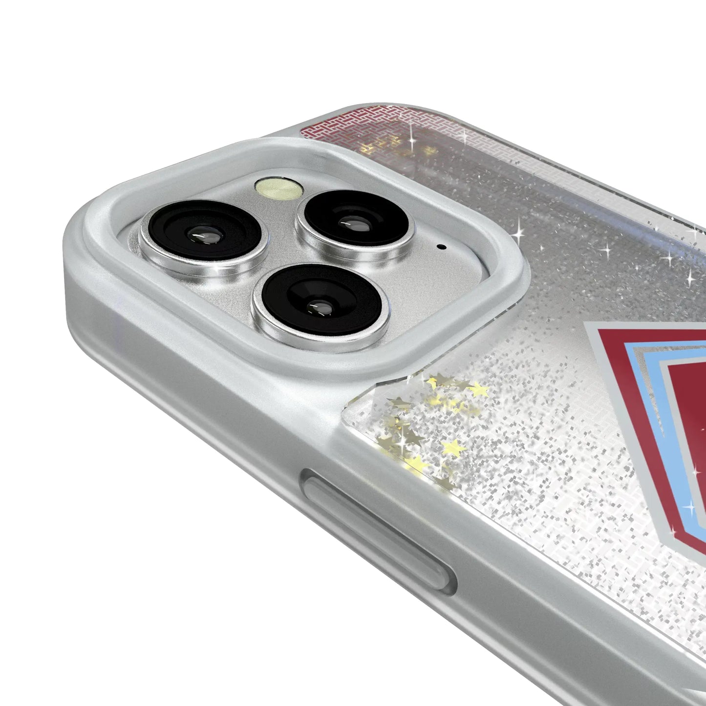 Colorado Rapids Linen Glitter Phone Case for Apple iPhone