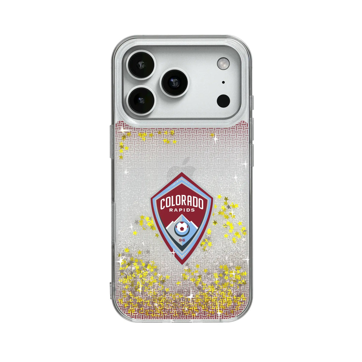 Colorado Rapids Linen Glitter Phone Case for Apple iPhone
