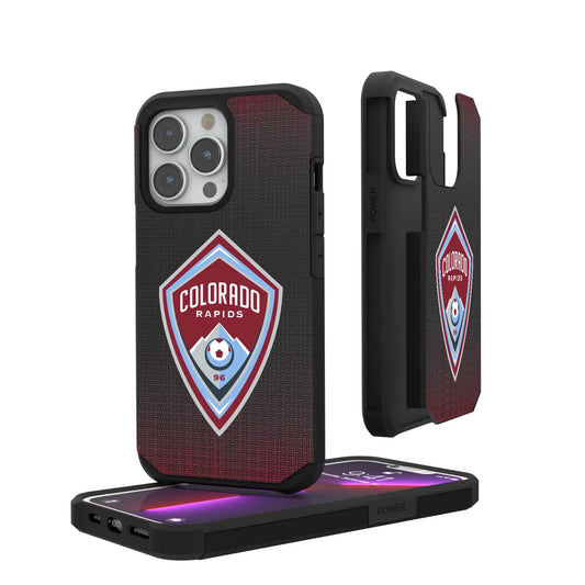 Colorado Rapids Linen Rugged Phone Case for Apple iPhone
