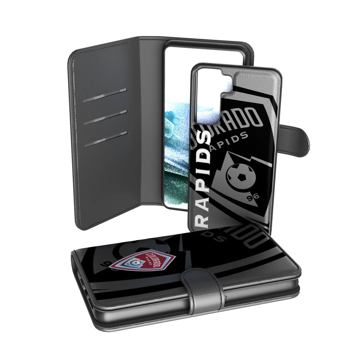 Colorado Rapids Monocolor Tilt Wallet Phone Case for Apple iPhone