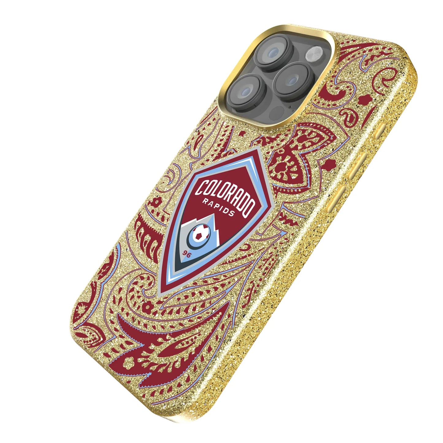 Colorado Rapids Paisley Bling Phone Case for Apple iPhone