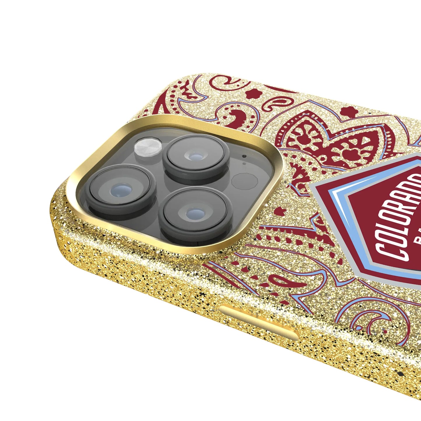 Colorado Rapids Paisley Bling Phone Case for Apple iPhone