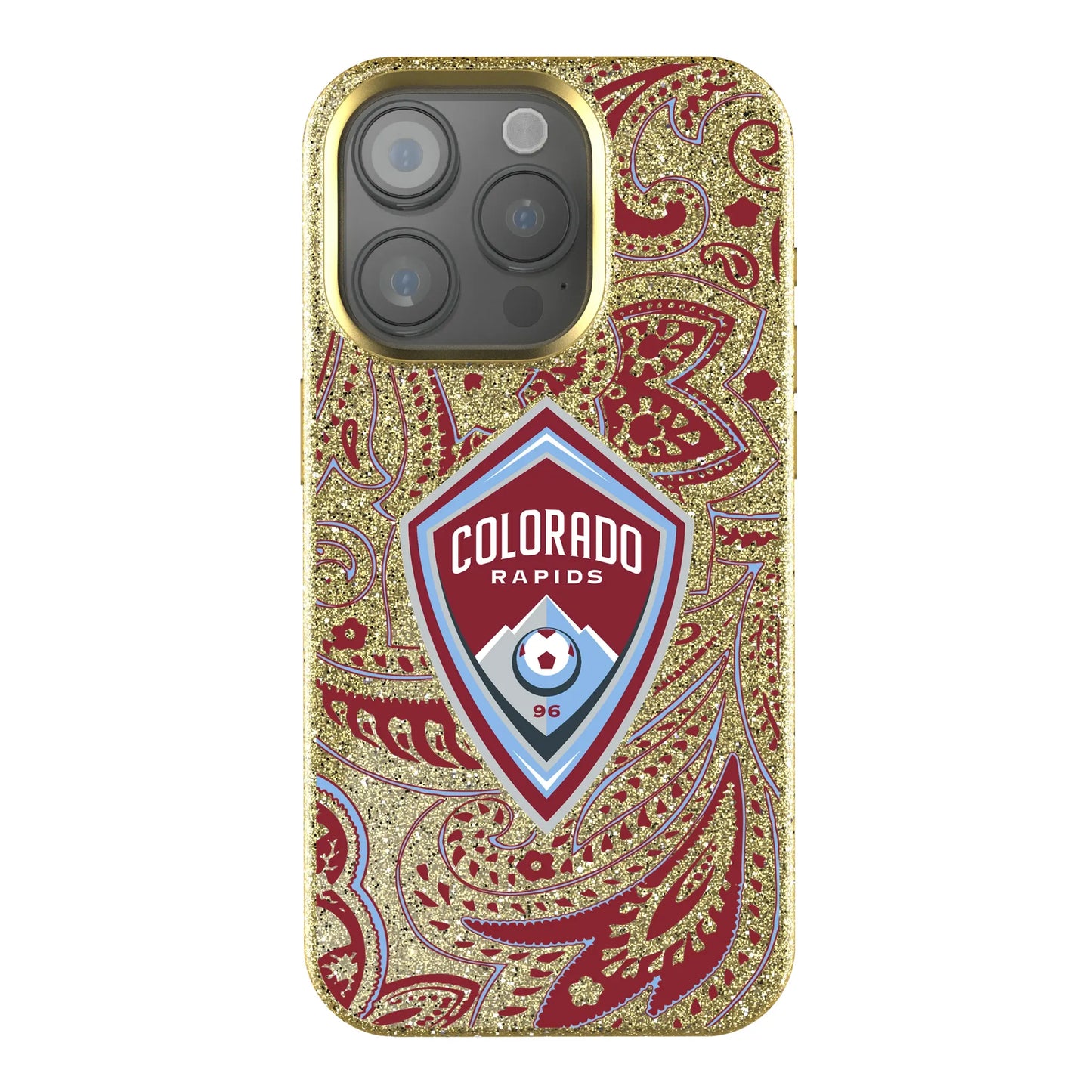 Colorado Rapids Paisley Bling Phone Case for Apple iPhone