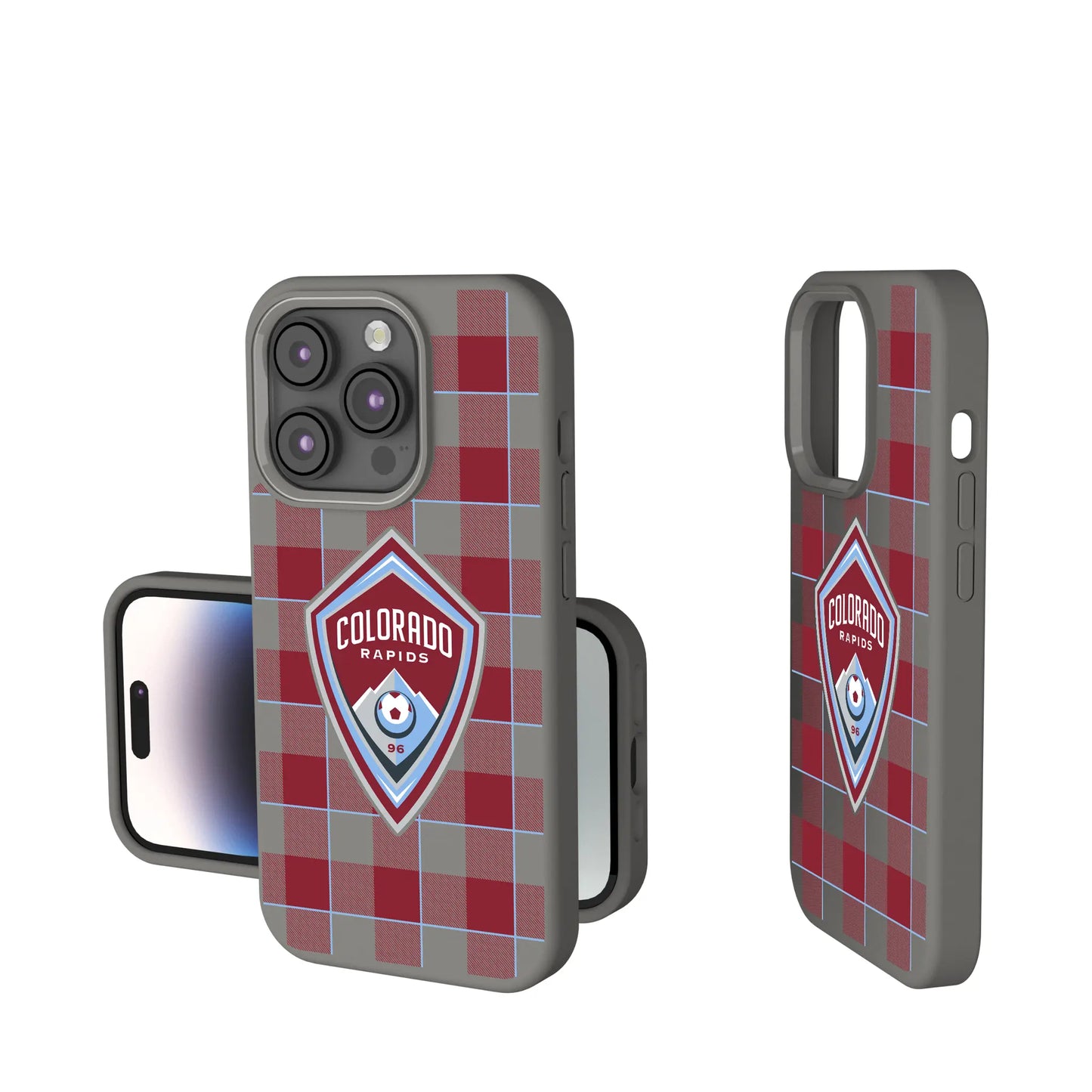 Colorado Rapids Plaid Soft Touch Phone Case for Apple iPhone