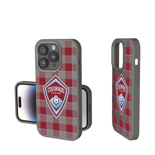 Colorado Rapids Plaid Soft Touch Phone Case for Apple iPhone