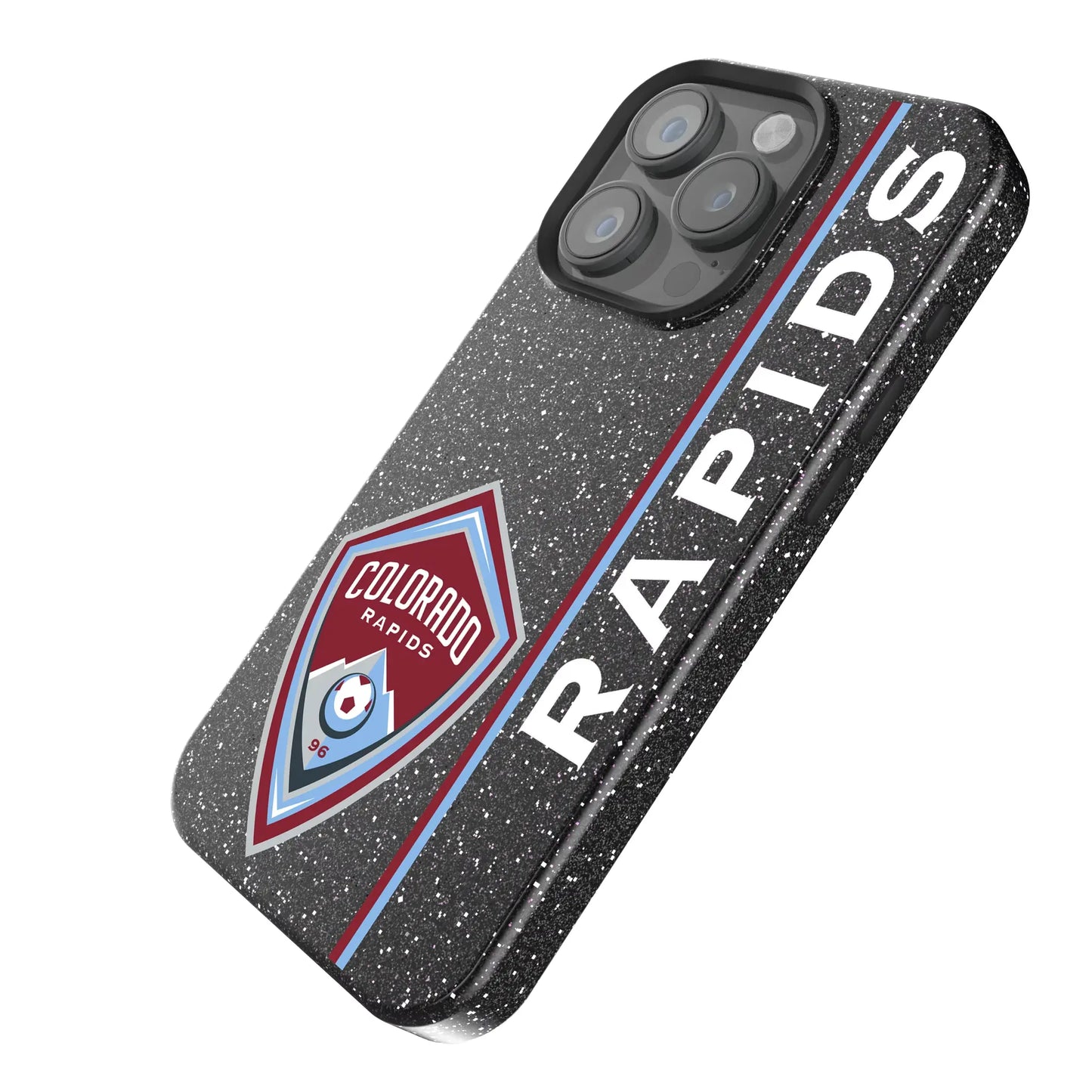 Colorado Rapids Sidebar Black Bling Phone Case for Apple iPhone