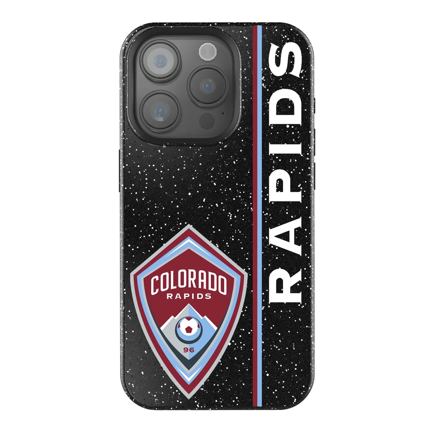 Colorado Rapids Sidebar Black Bling Phone Case for Apple iPhone