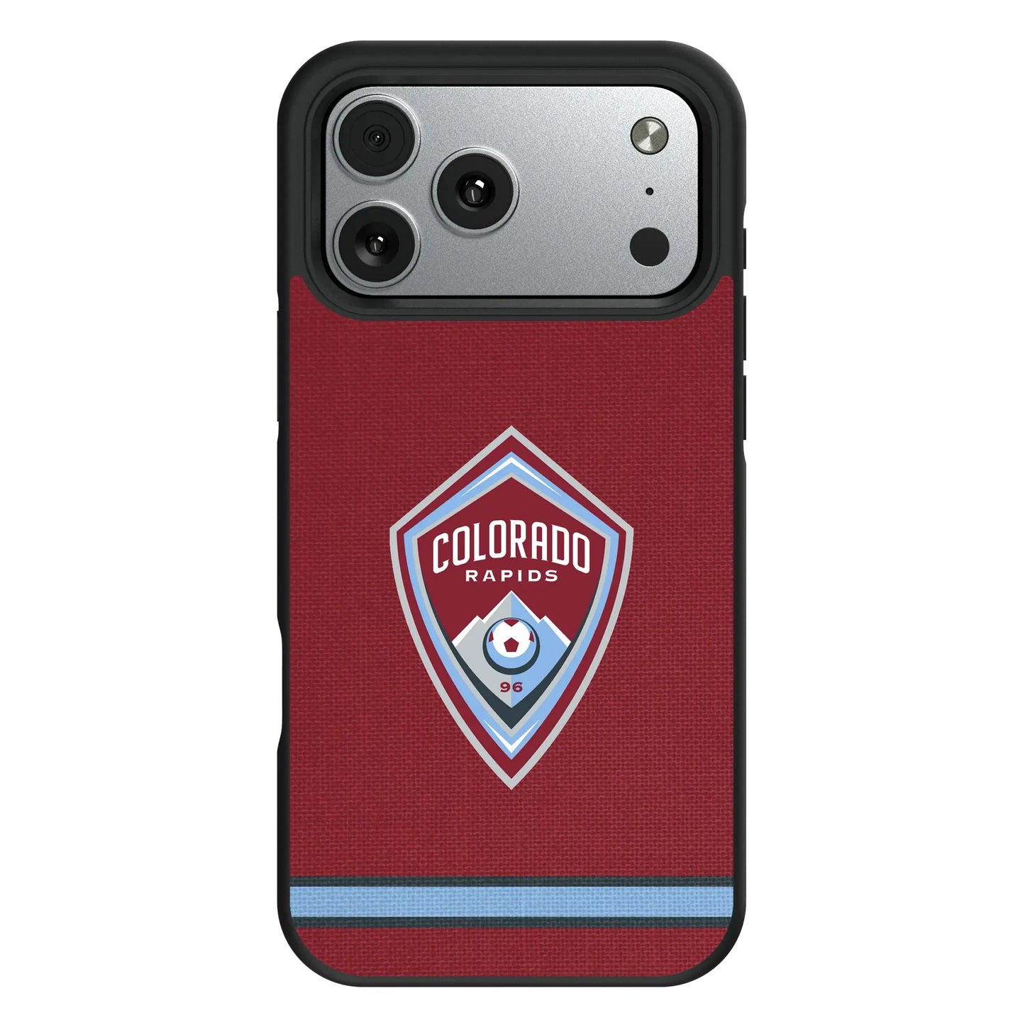 Colorado Rapids Stripe Bump Phone Case for Apple iPhone