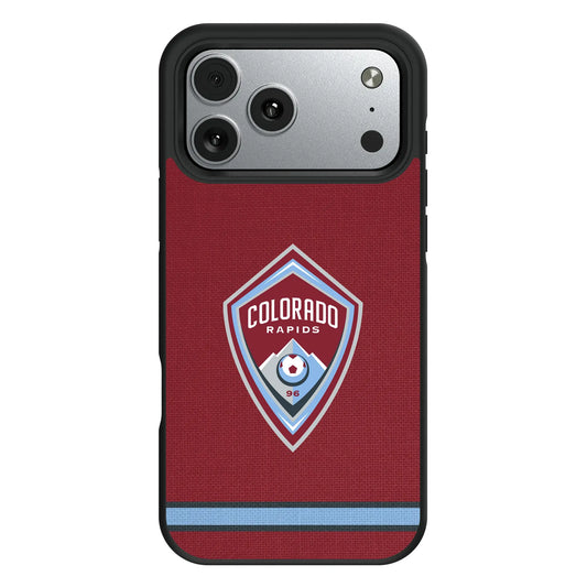Colorado Rapids Stripe Bump Phone Case for Apple iPhone