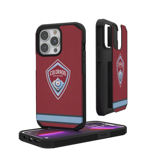 Colorado Rapids Stripe Rugged Phone Case for Apple iPhone