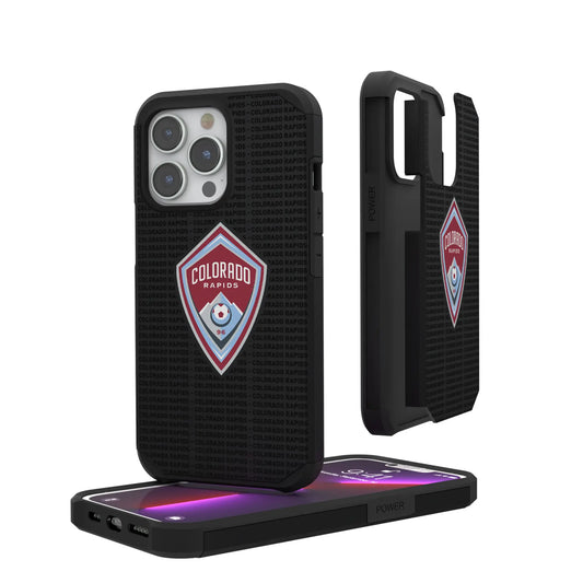 Colorado Rapids Text Backdrop Rugged Phone Case for Apple iPhone