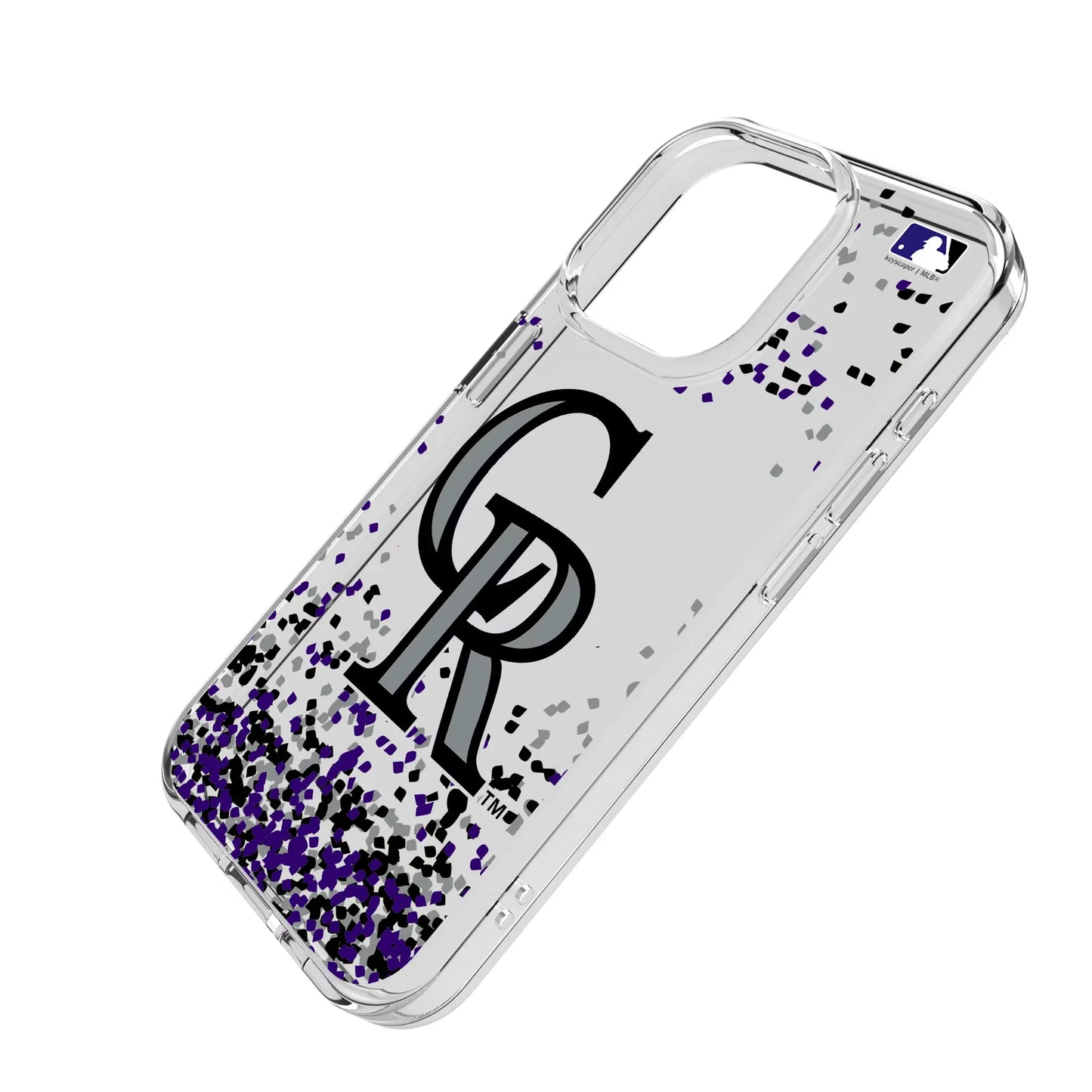 Colorado Rockies Confetti Clear Phone Case for Apple iPhone