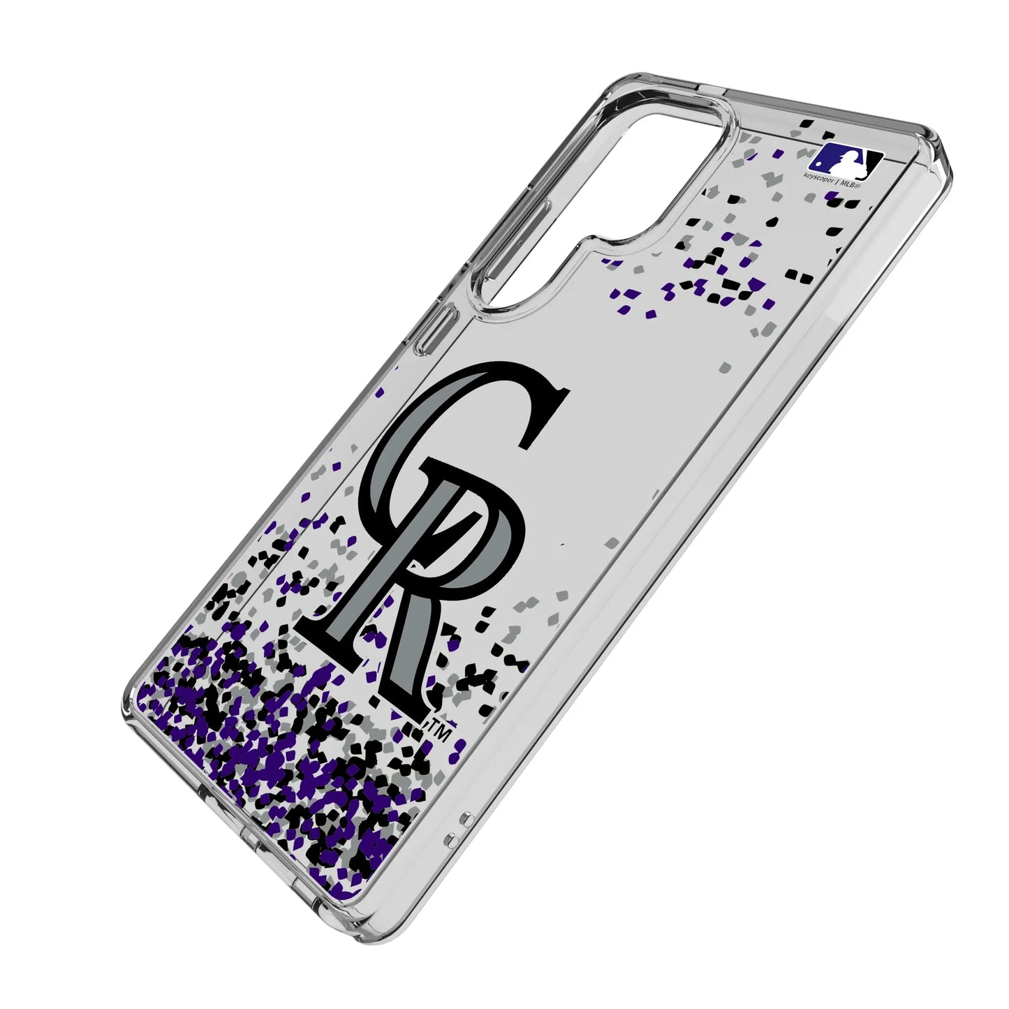 Colorado Rockies Confetti Clear Phone Case for Samsung Galaxy