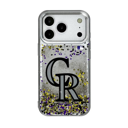 Colorado Rockies Confetti Glitter Phone Case for Apple iPhone