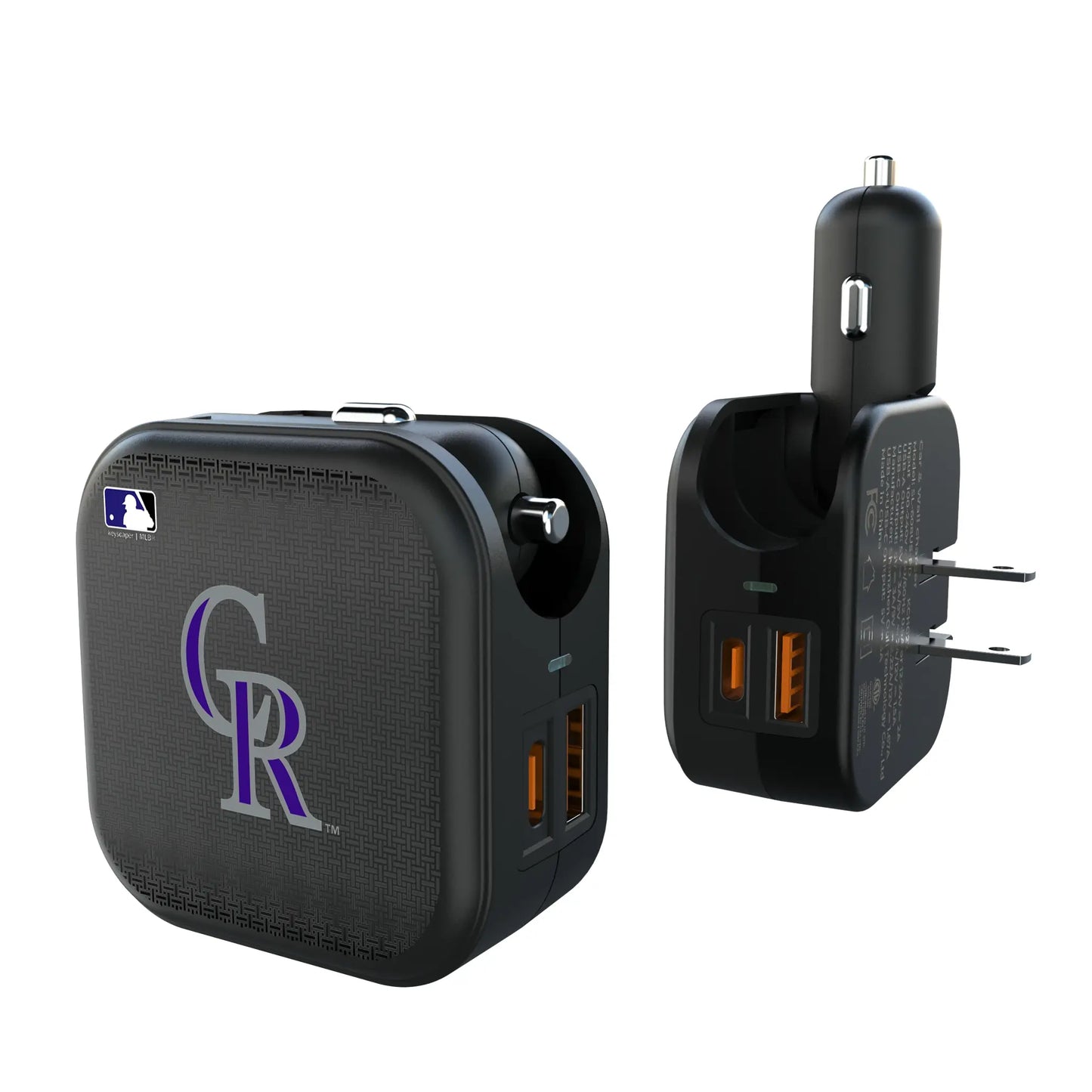 Colorado Rockies Linen 2 in 1 USB A/C Charger