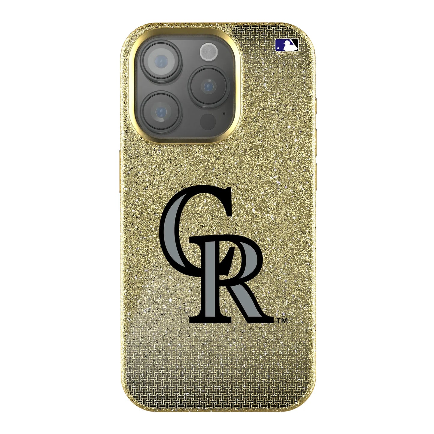 Colorado Rockies Linen Bling Phone Case for Apple iPhone