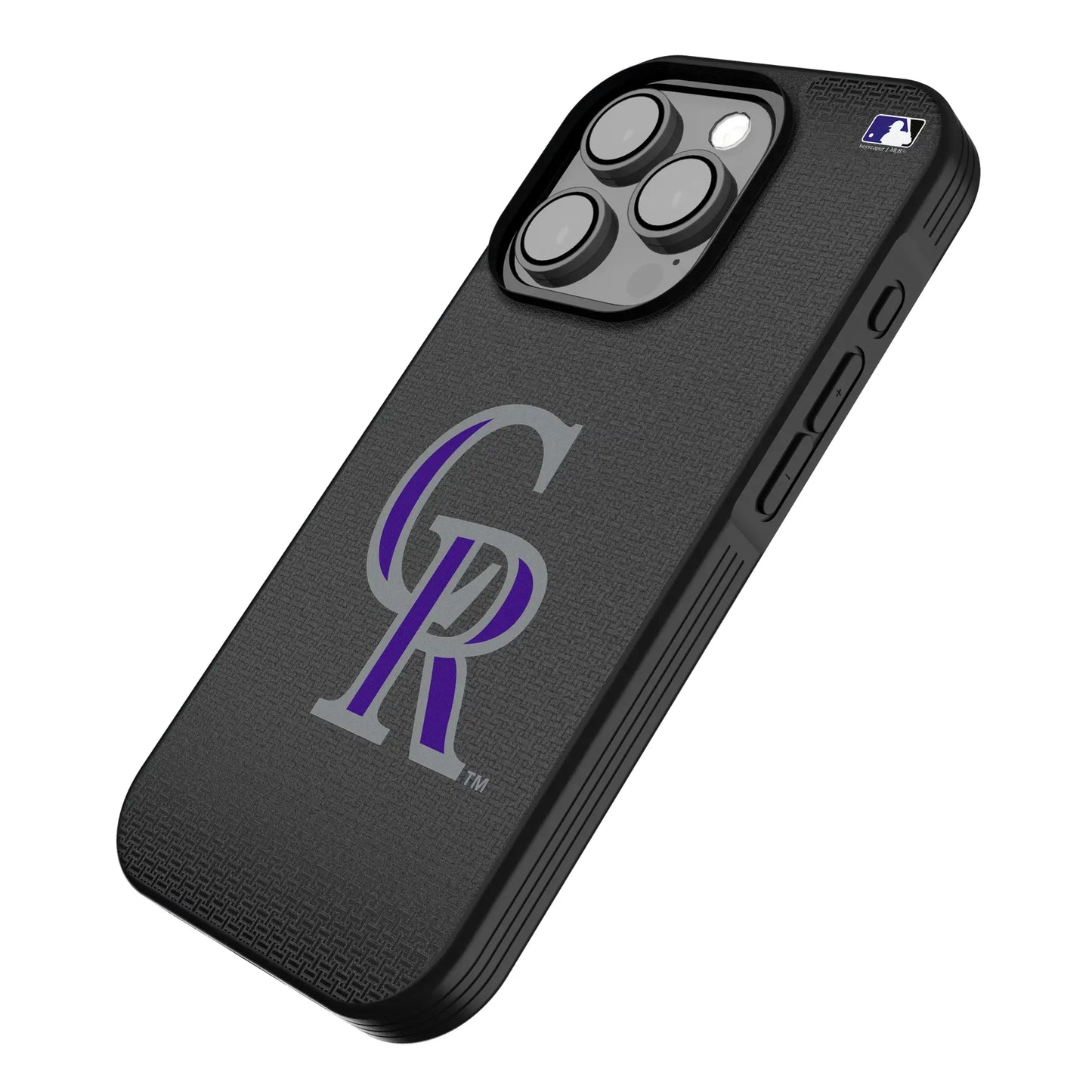 Colorado Rockies Linen Bump Phone Case for Apple iPhone