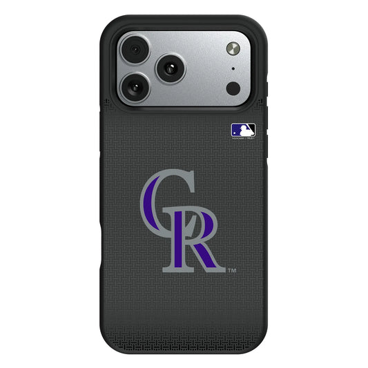 Colorado Rockies Linen Bump Phone Case for Apple iPhone