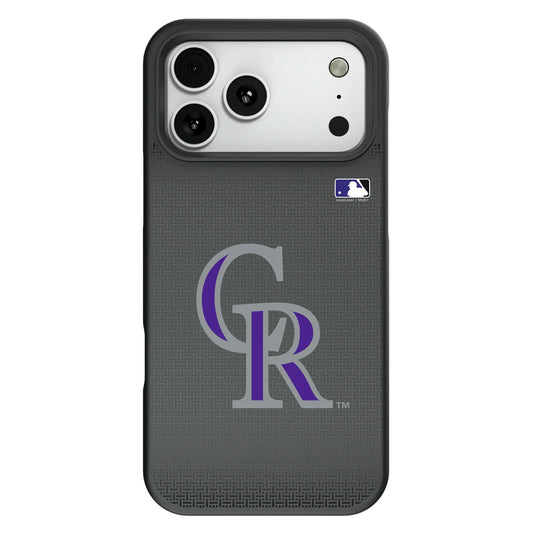Colorado Rockies Linen Bump Phone Case for Apple iPhone