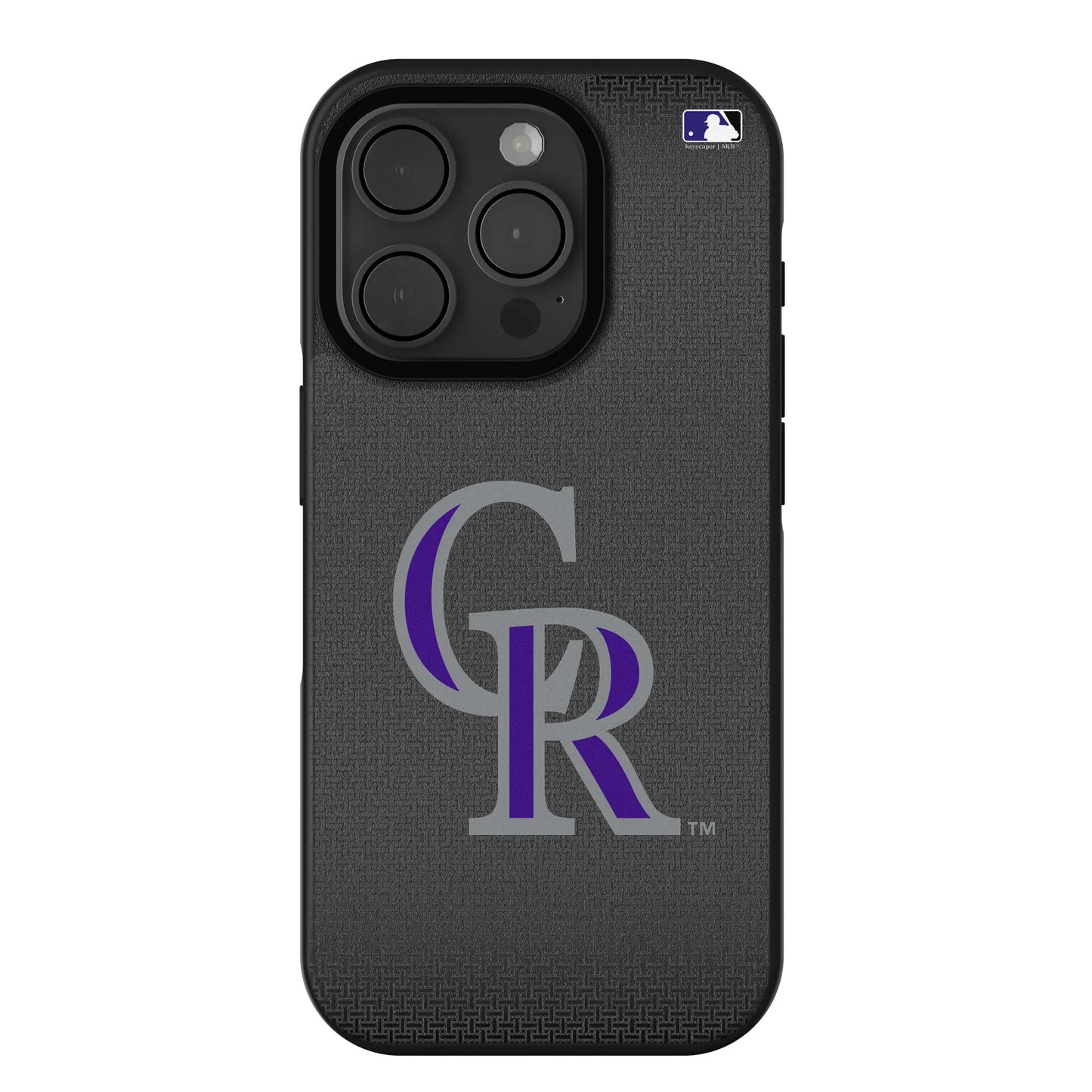 Colorado Rockies Linen Bump Phone Case for Apple iPhone