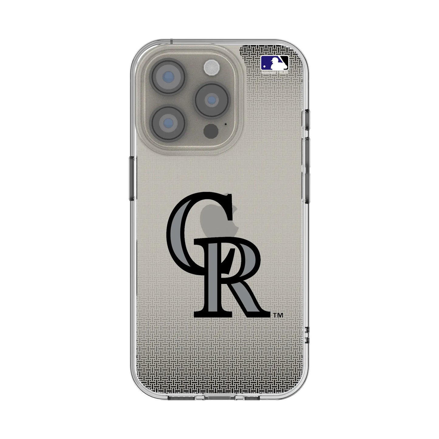 Colorado Rockies Linen Clear Phone Case for Apple iPhone