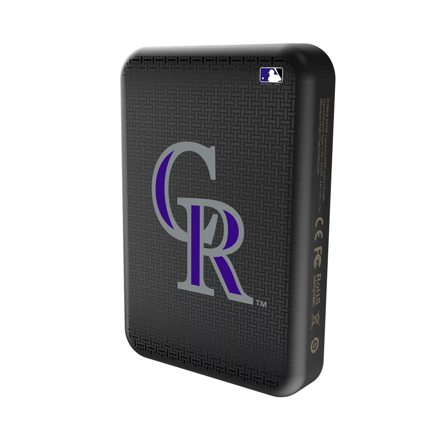 Colorado Rockies Linen Wireless Mag Power Bank