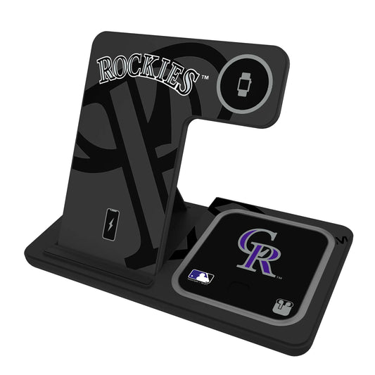 Colorado Rockies Monocolor Tilt 3 in 1 Charging Station