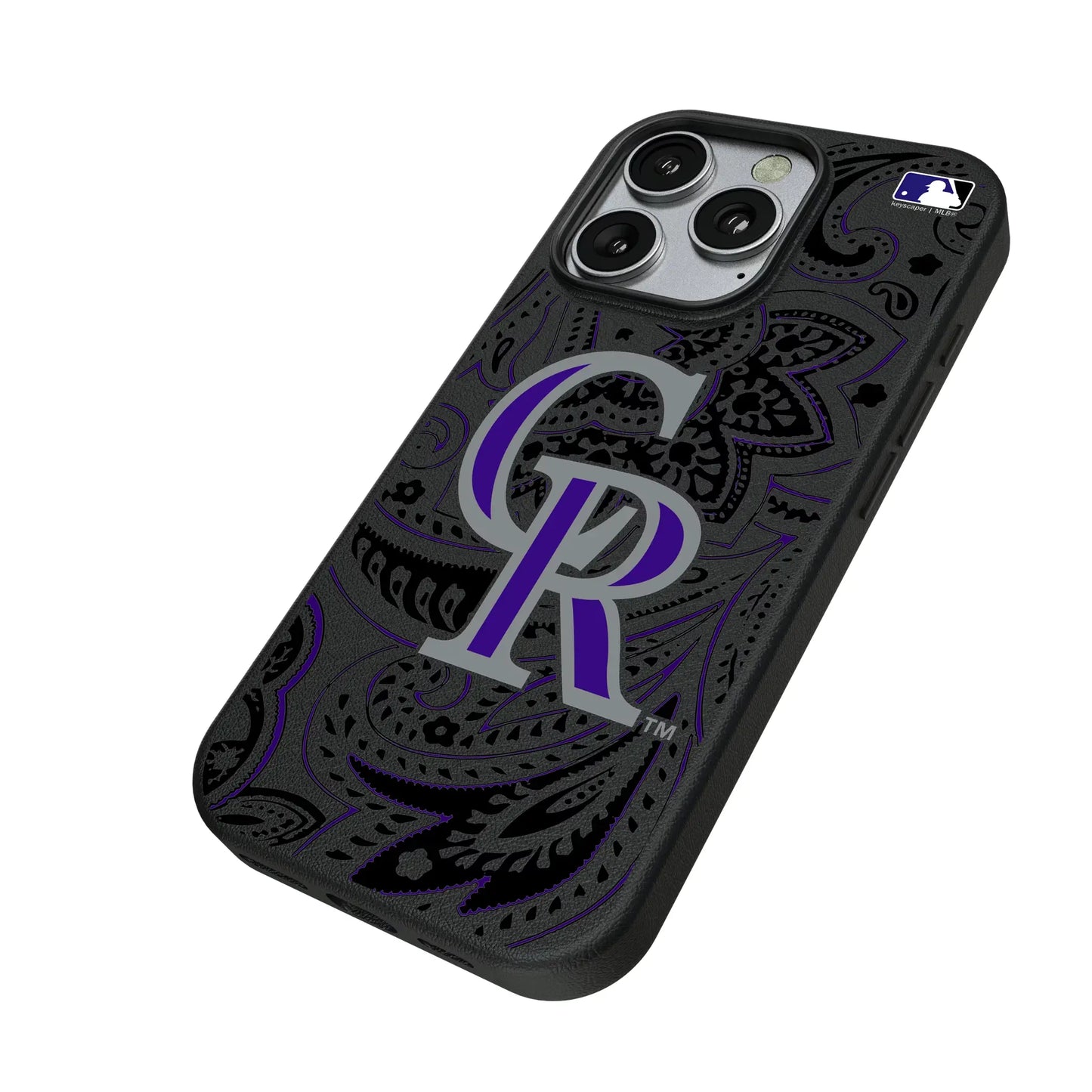 Colorado Rockies Paisley MagSafe Compatible Phone Case for Apple iPhone