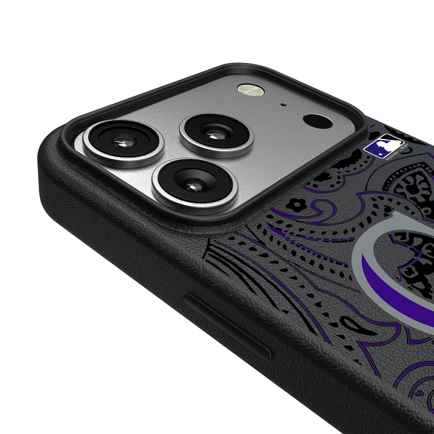 Colorado Rockies Paisley MagSafe Compatible Phone Case for Apple iPhone