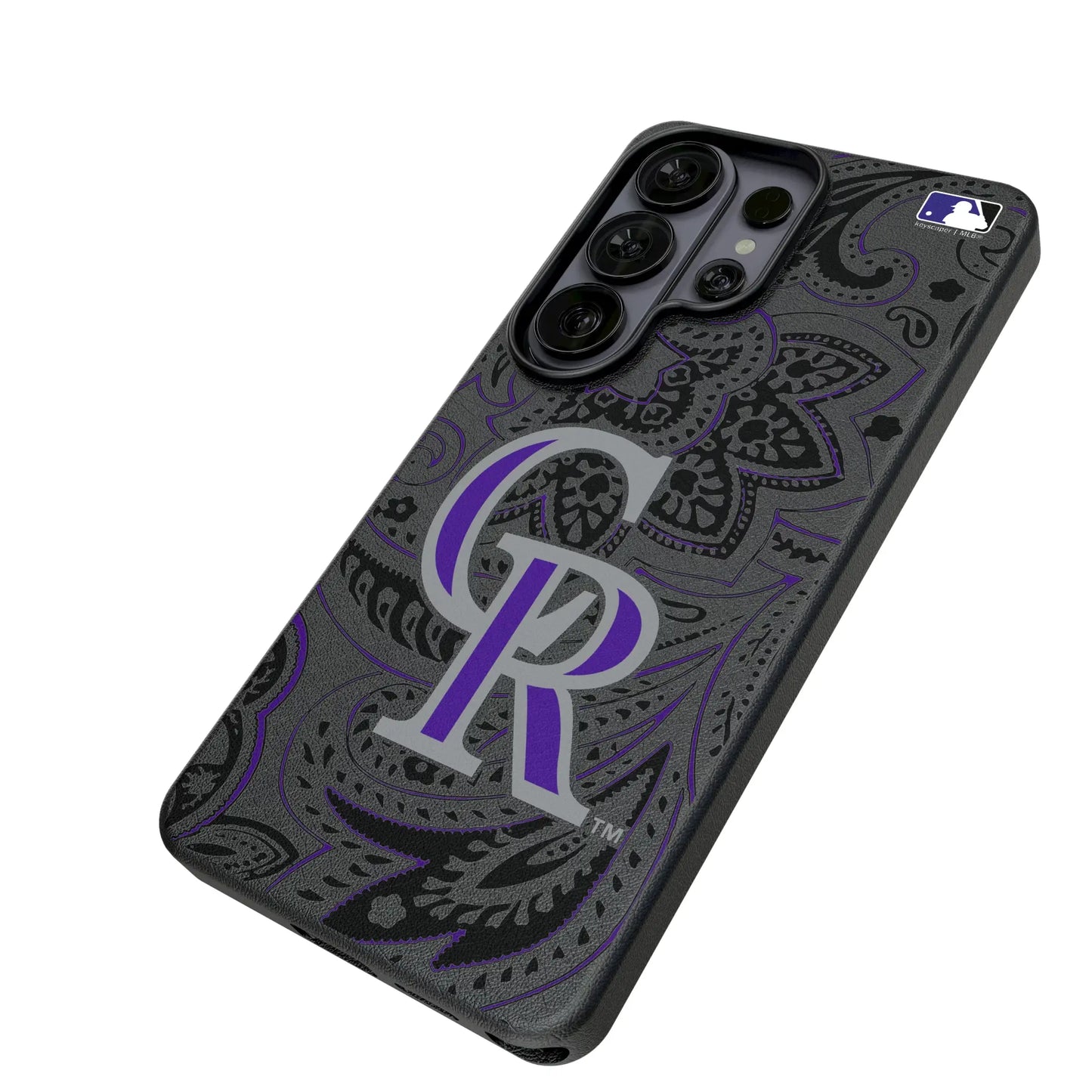Colorado Rockies Paisley MagSafe Compatible Phone Case for Samsung Galaxy