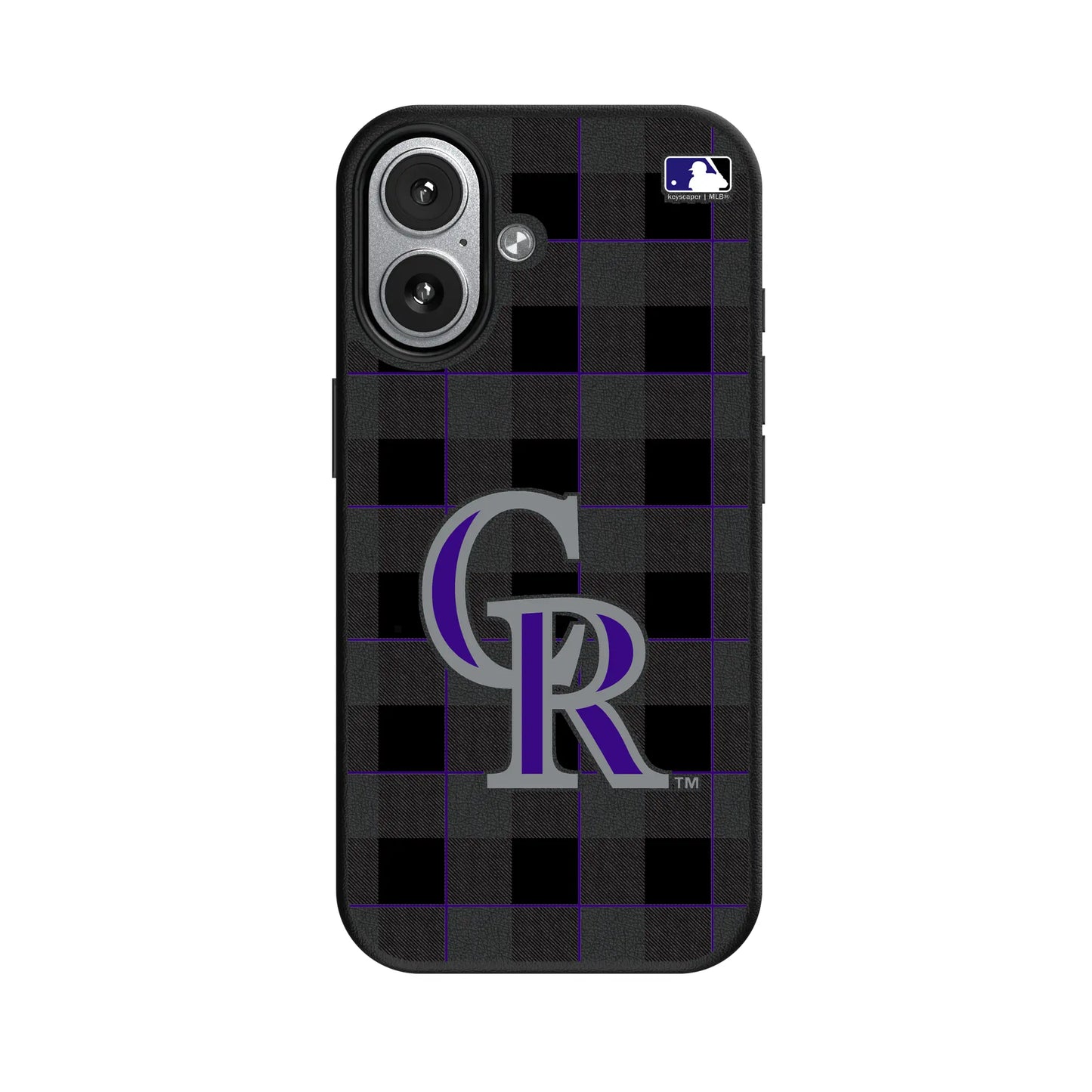 Colorado Rockies Plaid MagSafe Compatible Phone Case for Apple iPhone