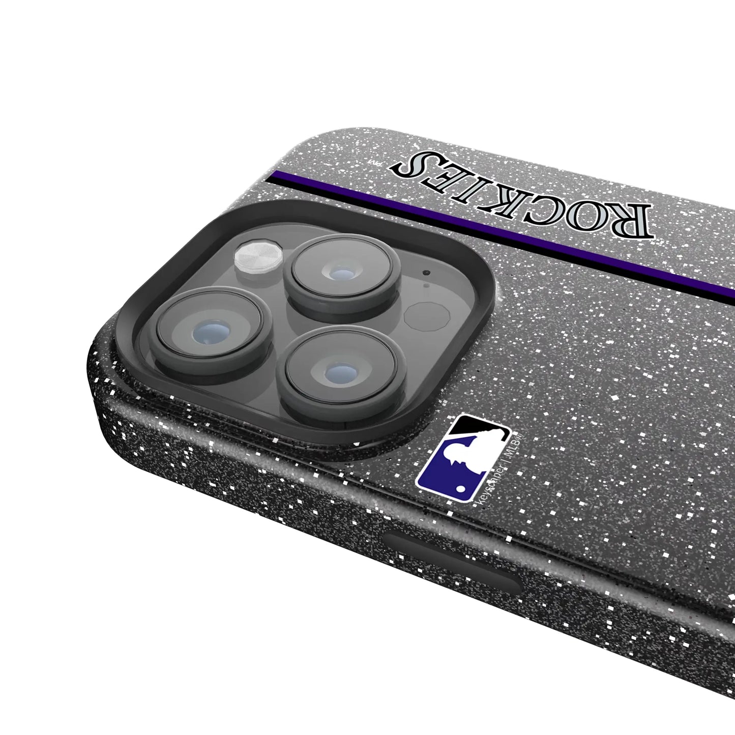 Colorado Rockies Sidebar Black Bling Phone Case for Apple iPhone