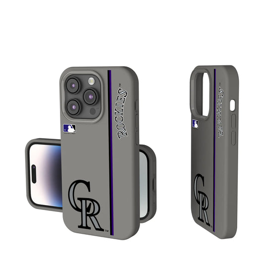 Colorado Rockies Sidebar Soft Touch Phone Case for Apple iPhone